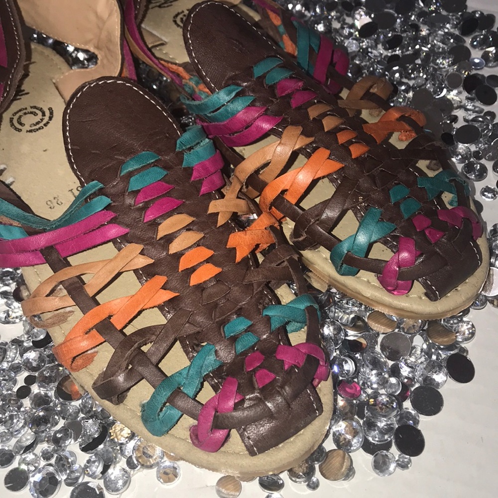 NWT Mexican Leather Sandals/Huaraches - Picture 1 of 8